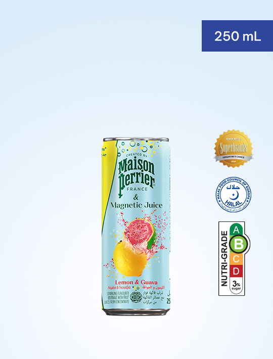 Maison Perrier Magnetic Juice Sparkling Beverage – Lemon & Guava